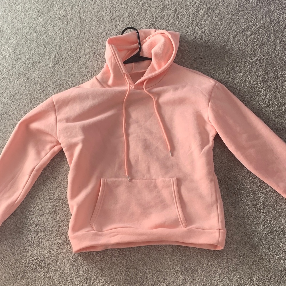SHEIN Light Pink Cowl Neck Sweater